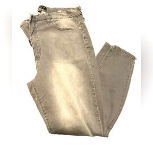 Banana Republic Curvy High Rise Skinny (Distressed Gray) Sz 33/16